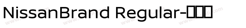 NissanBrand Regular字体转换